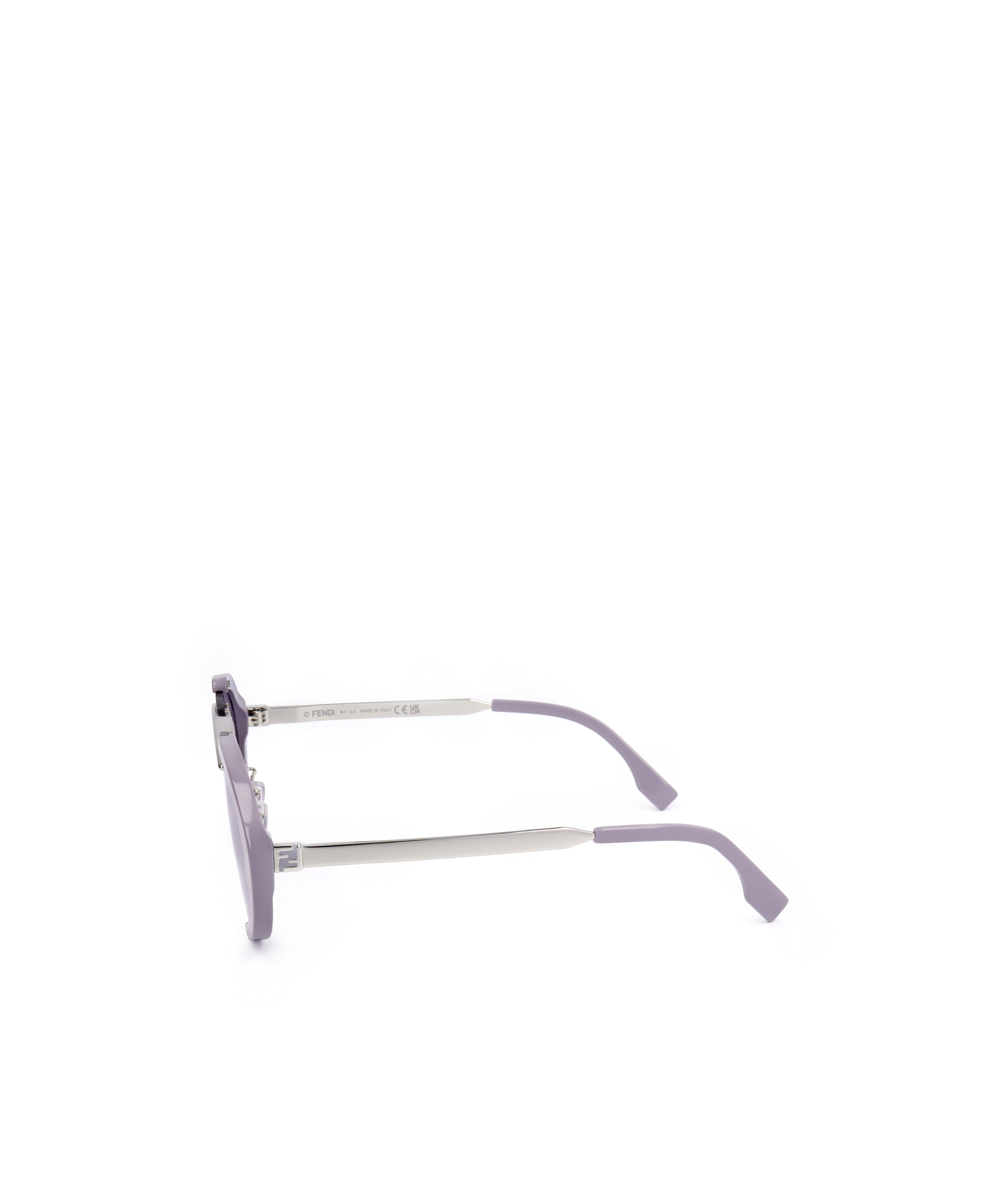 Fendi Eyewear Oval Frame Sunglasses In Purple