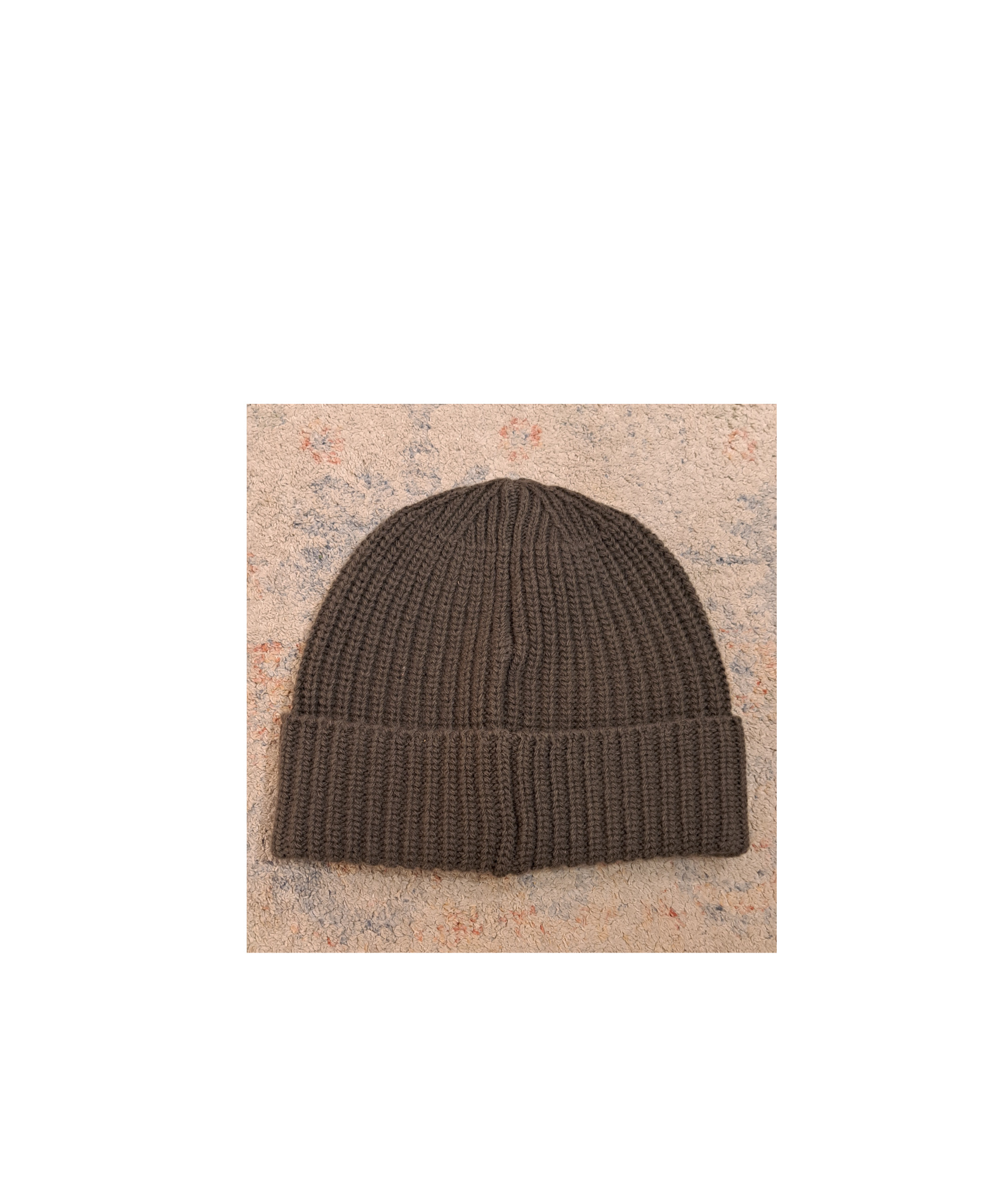 STONE ISLAND COMPASS APPLIQUÉ VIRGIN WOOL BEANIE