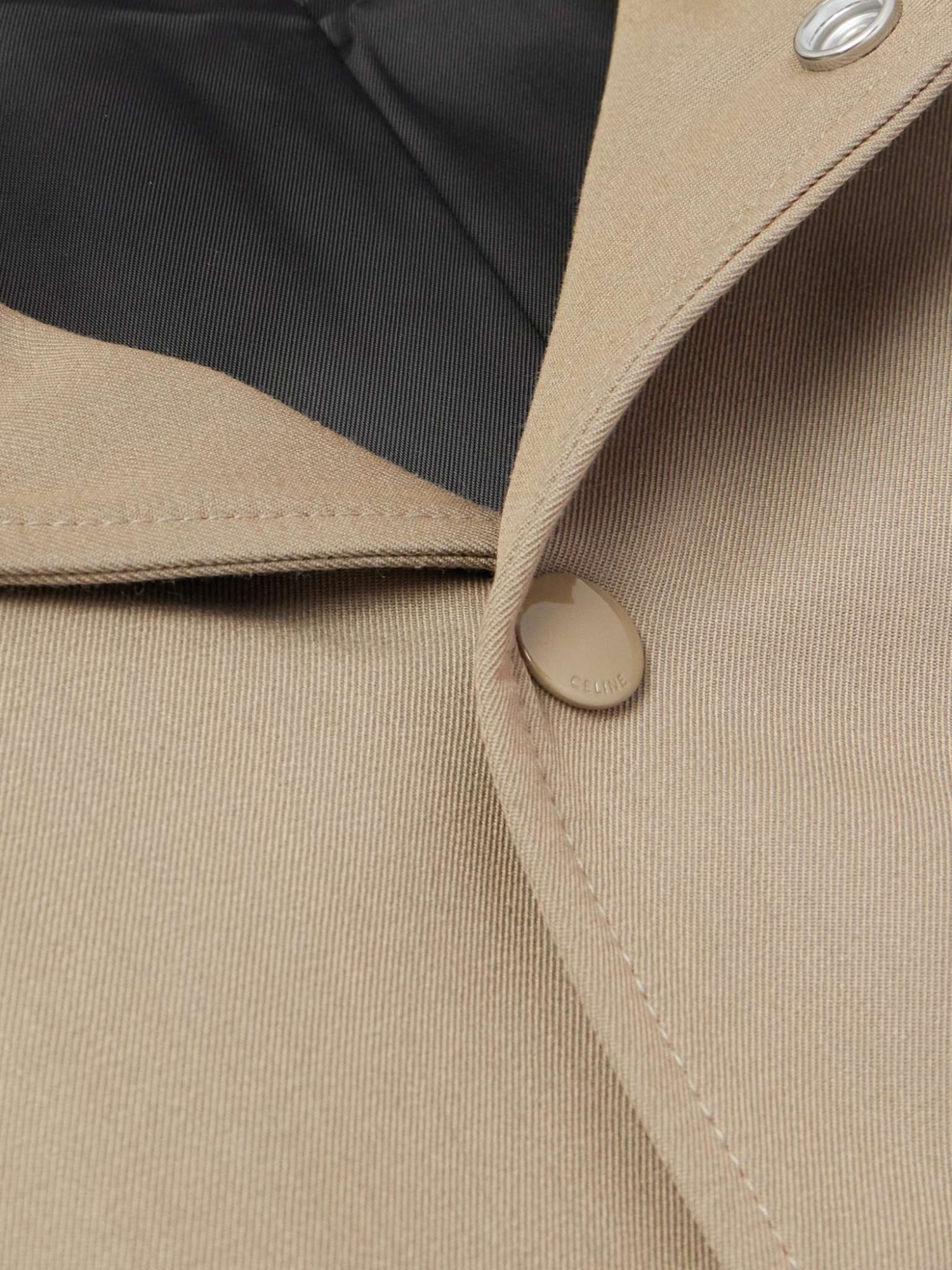 Celine Long-sleeved Casual Jacket In Brown
