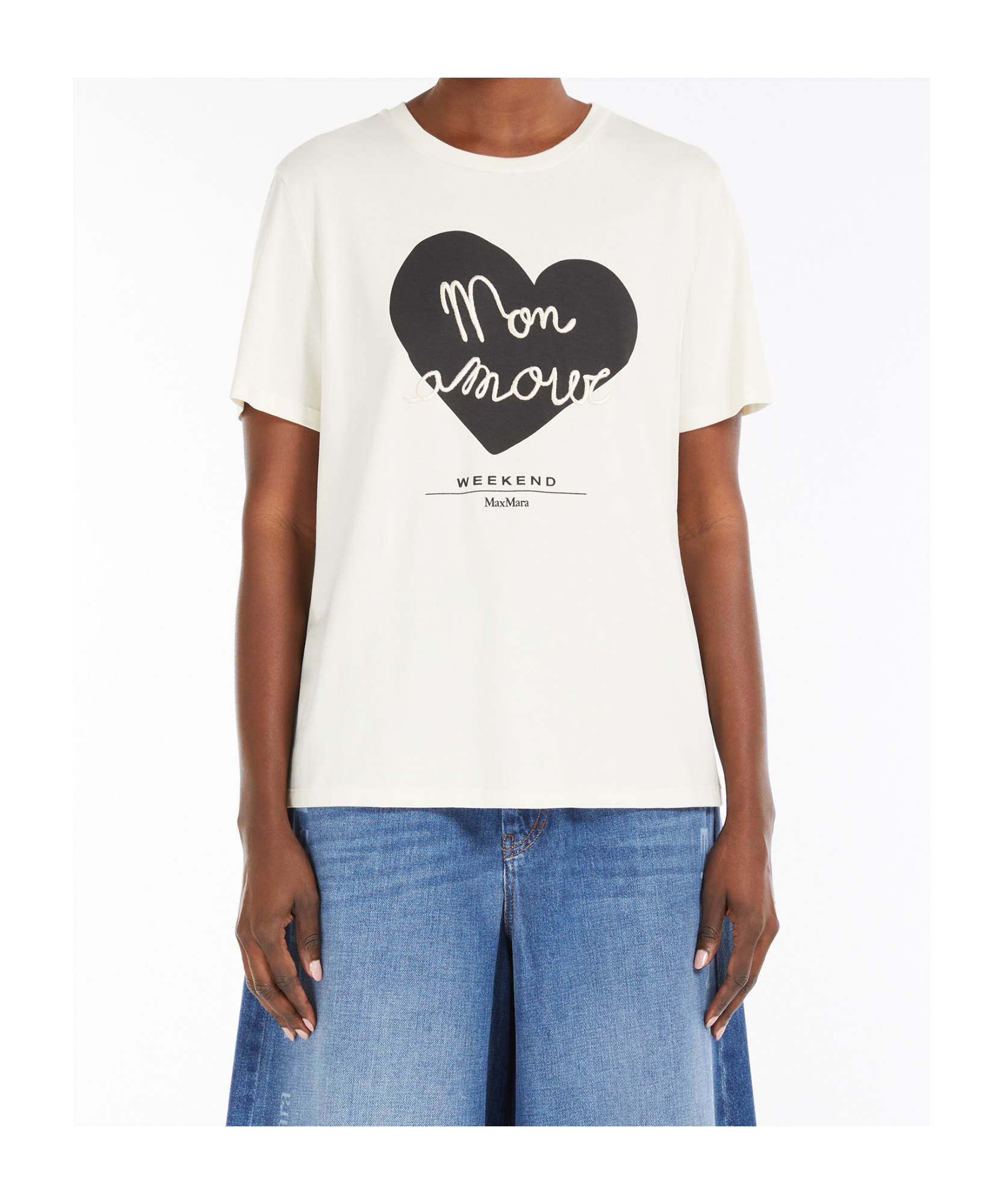 Weekend Max Mara Short-sleeved T-shirt In White