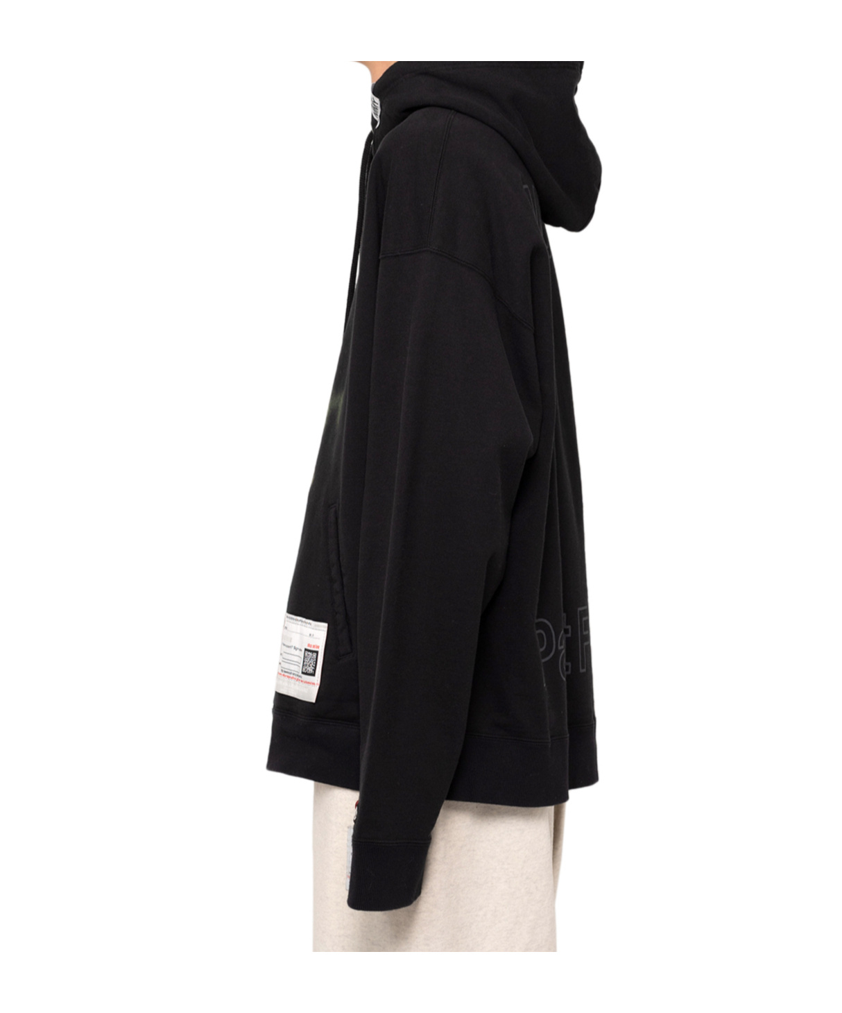 Miharayasuhiro Duck-print Hoodie In Black