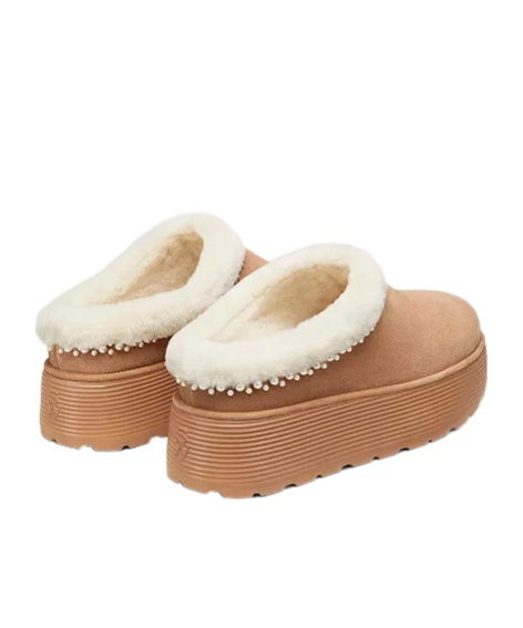 Stuart Weitzman Round Head Muller Shoes In Brown