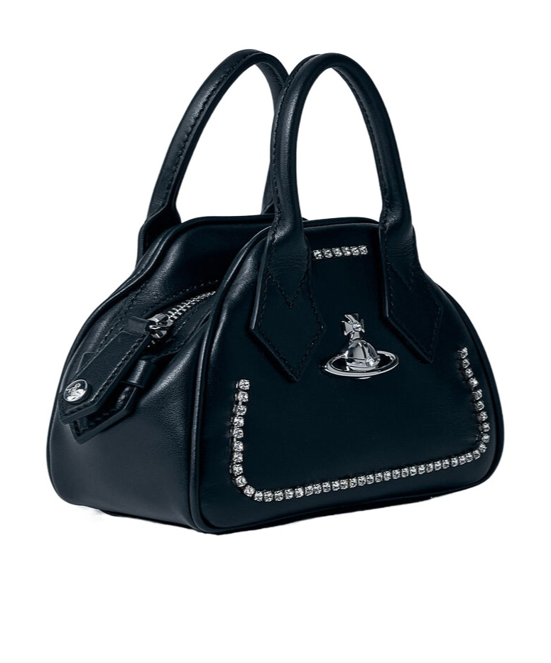 Vivienne Westwood Mini Yasmine Shoulder Bag In Black