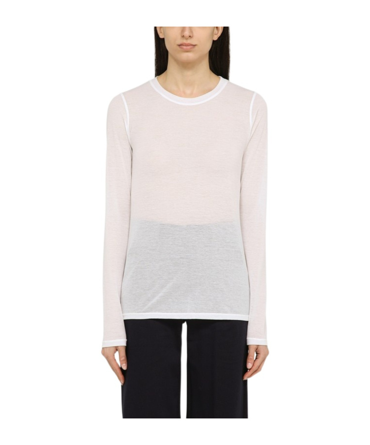 Roberto Collina Translucent Design T-shirt In Pink