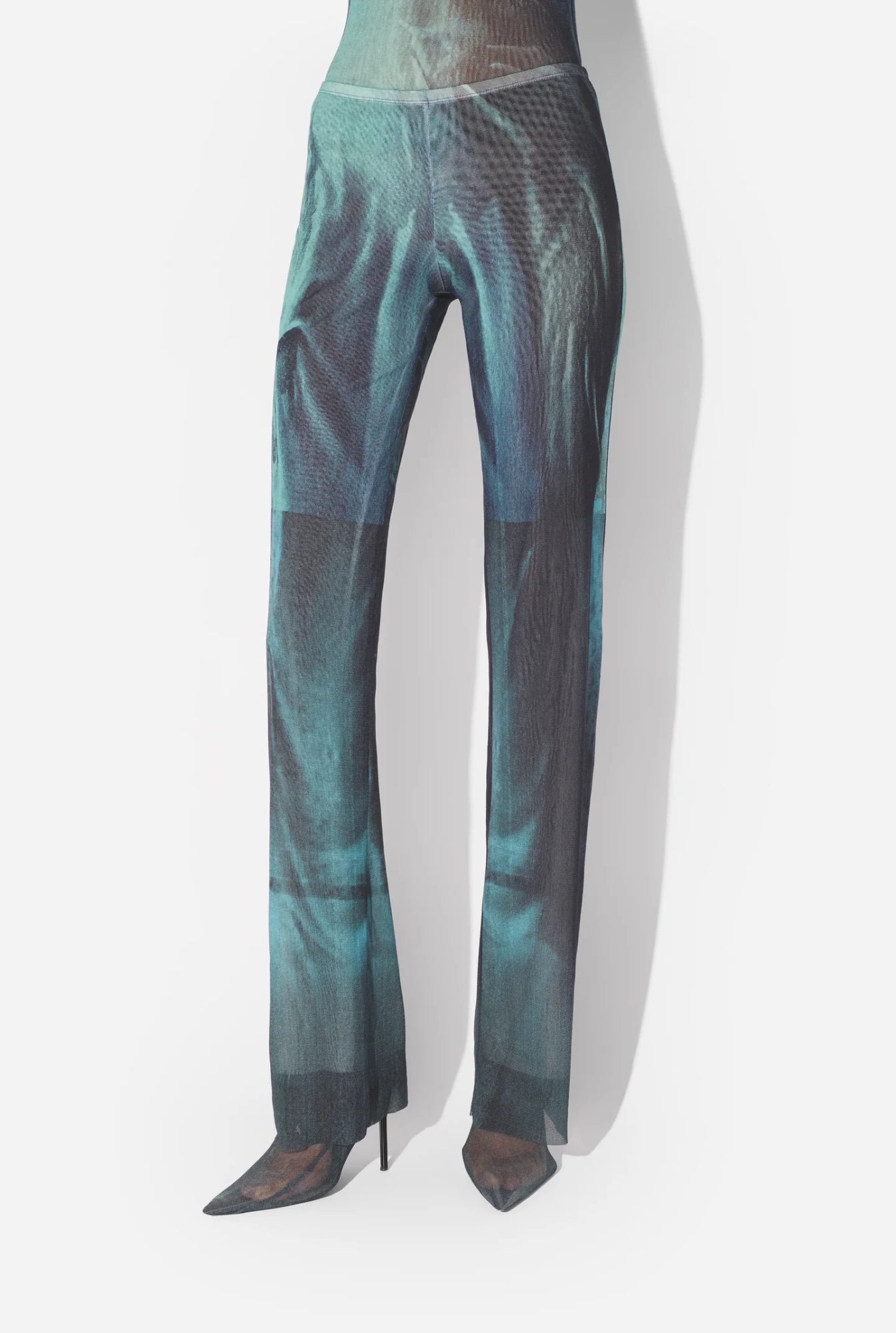 Jean Paul Gaultier - Women Mesh Printed 'water' Trouser