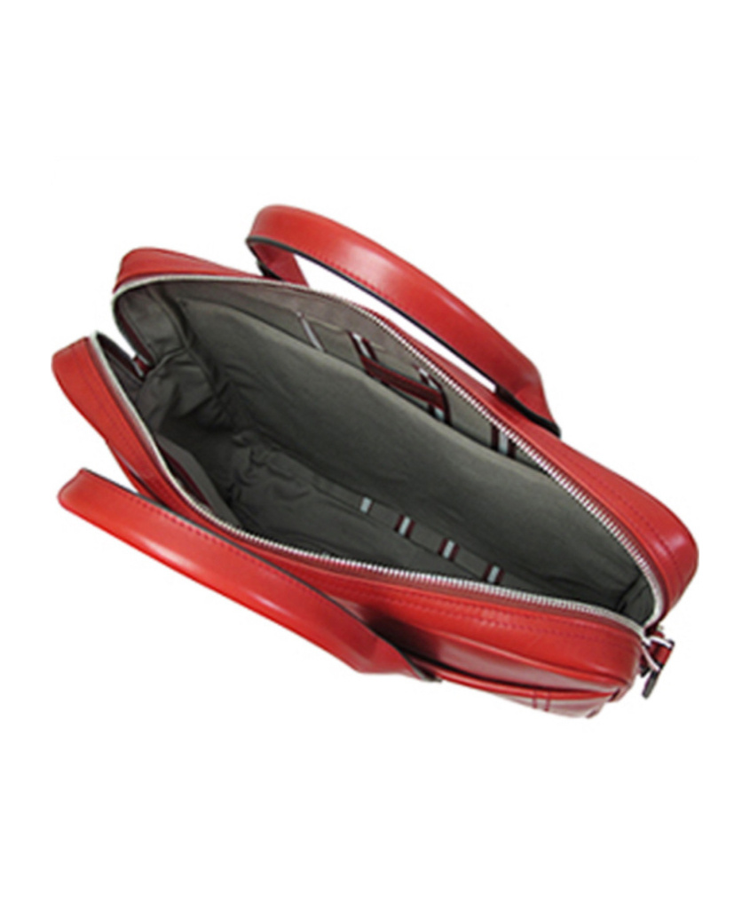 Bally Logo Briefcase In Red