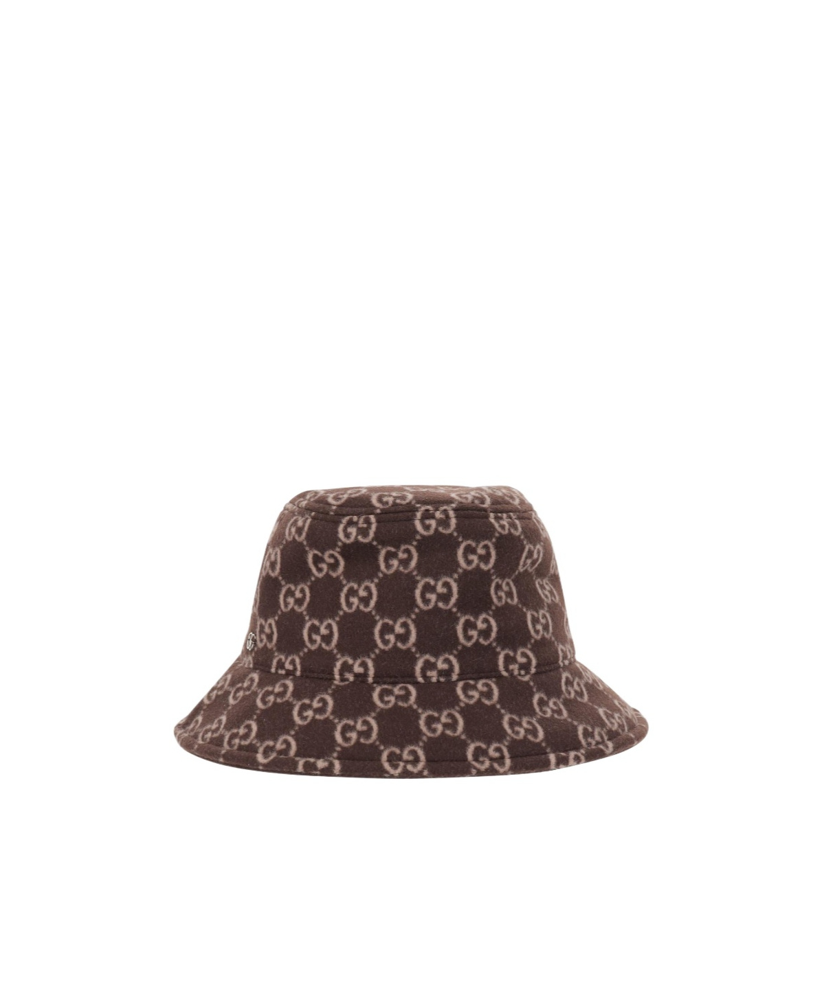 Gucci Gg Wool Bucket Hat In Brown