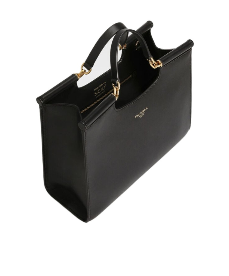 Dolce & Gabbana Double Handle Shoulder Bag In Black