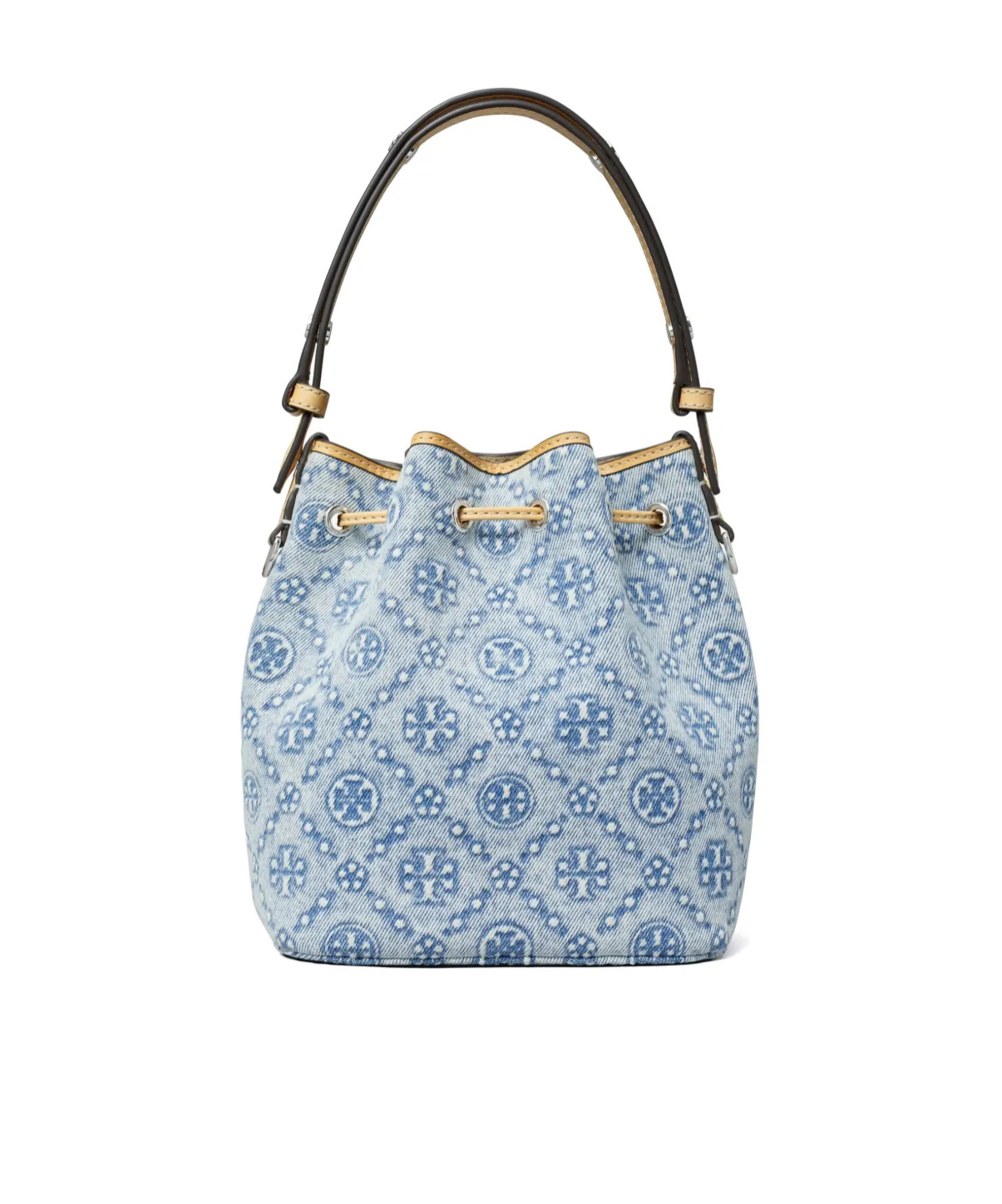 TORY BURCH T MONOGRAM BUCKET BAG
