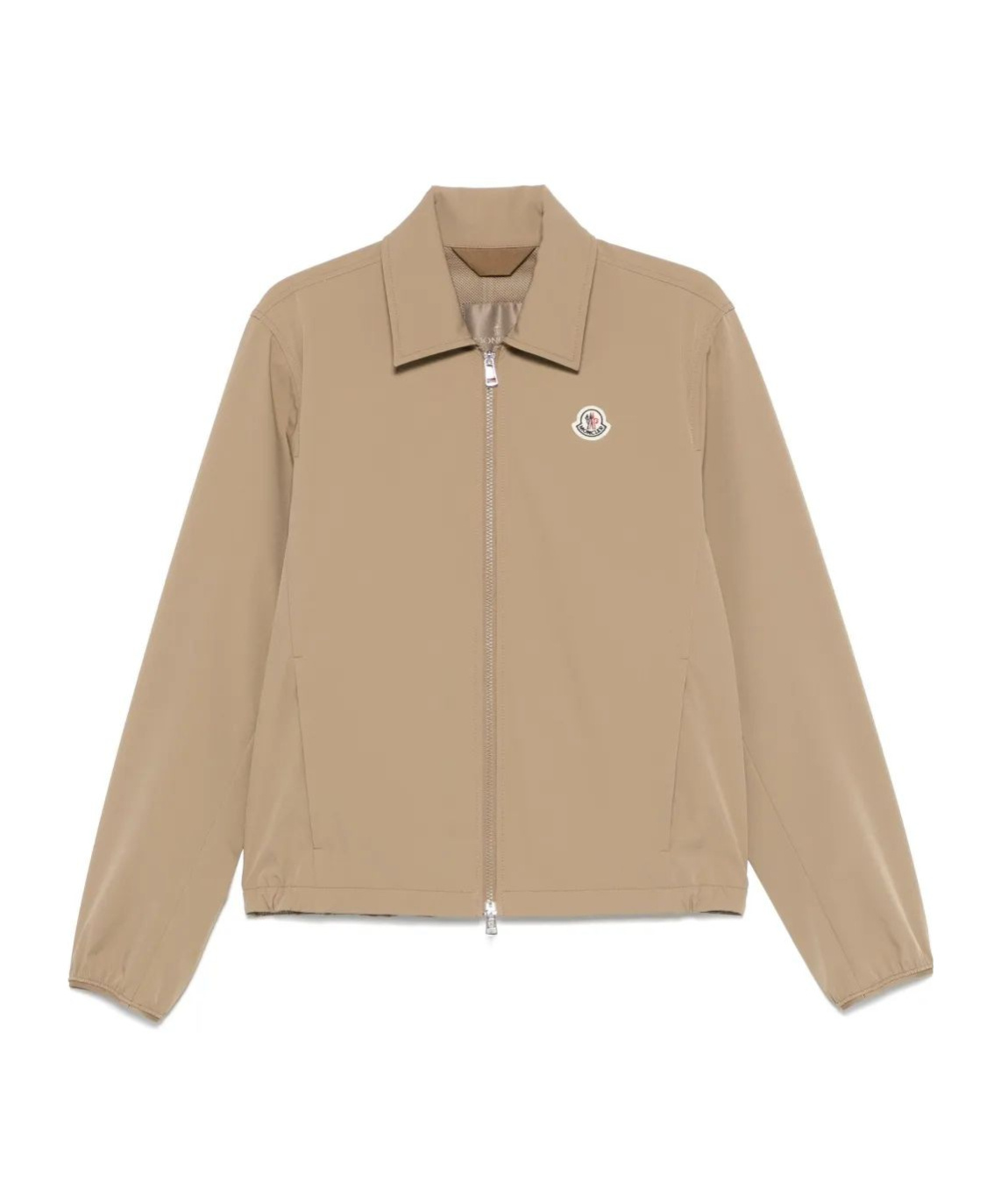 Moncler Evandro Jacket Cuffs Elasticated In Nude
