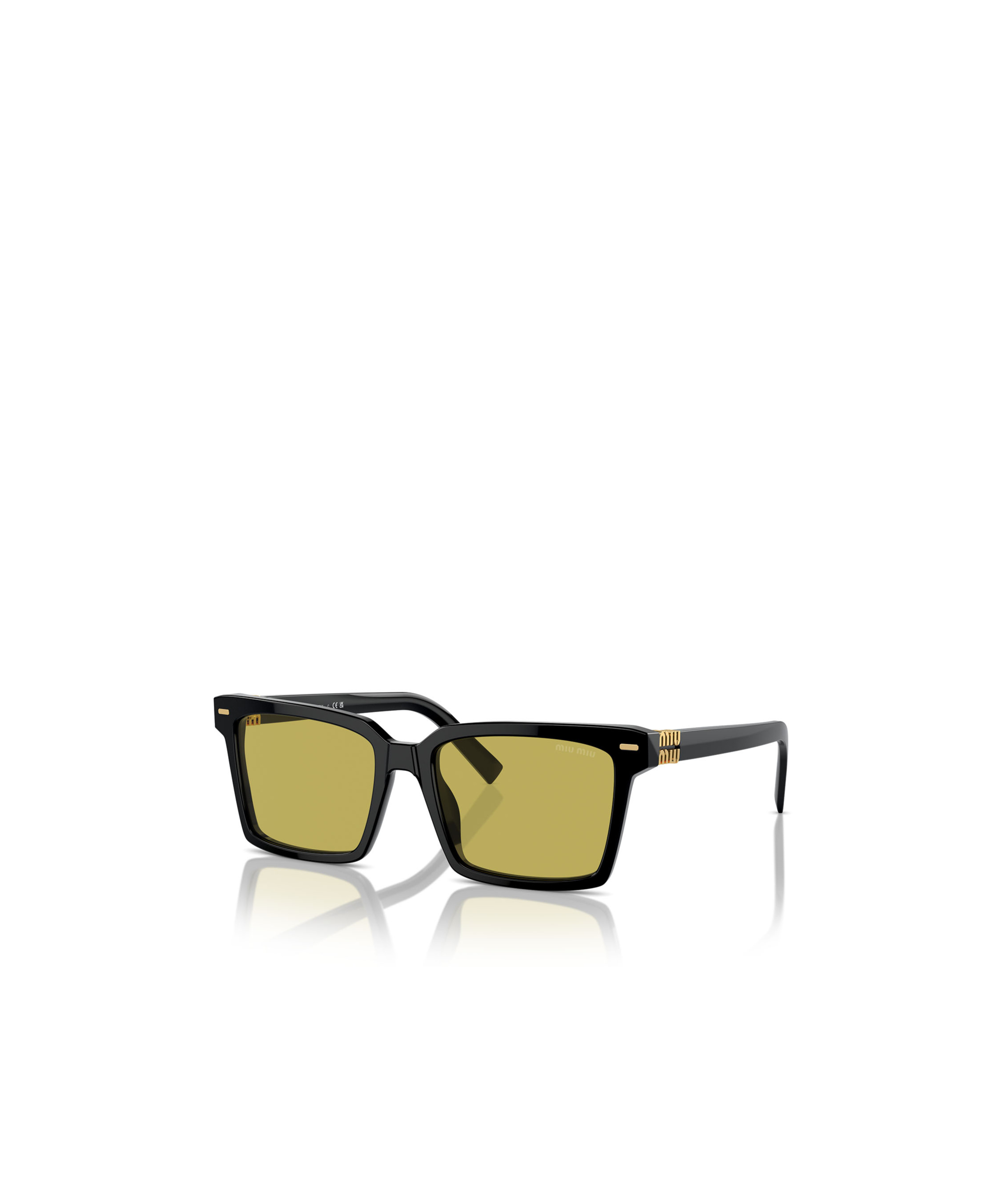 Miu Miu 55mm Rectangular Sunglasses In Nude