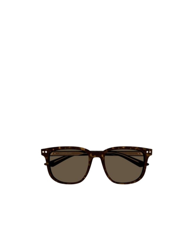 Montblanc Square Frame Sunglasses In Black