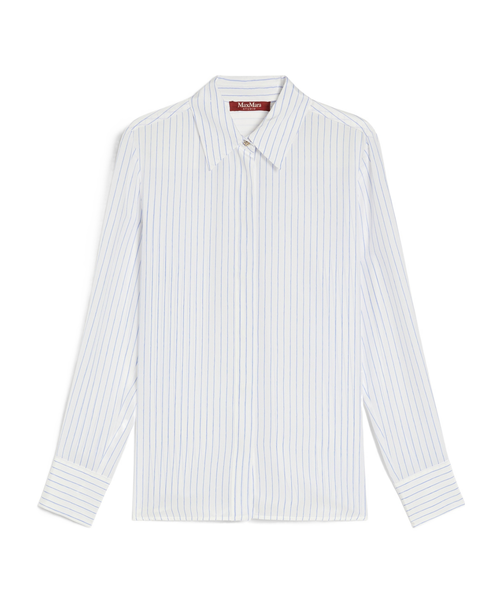 Max Mara Long-sleeved Shirt In White