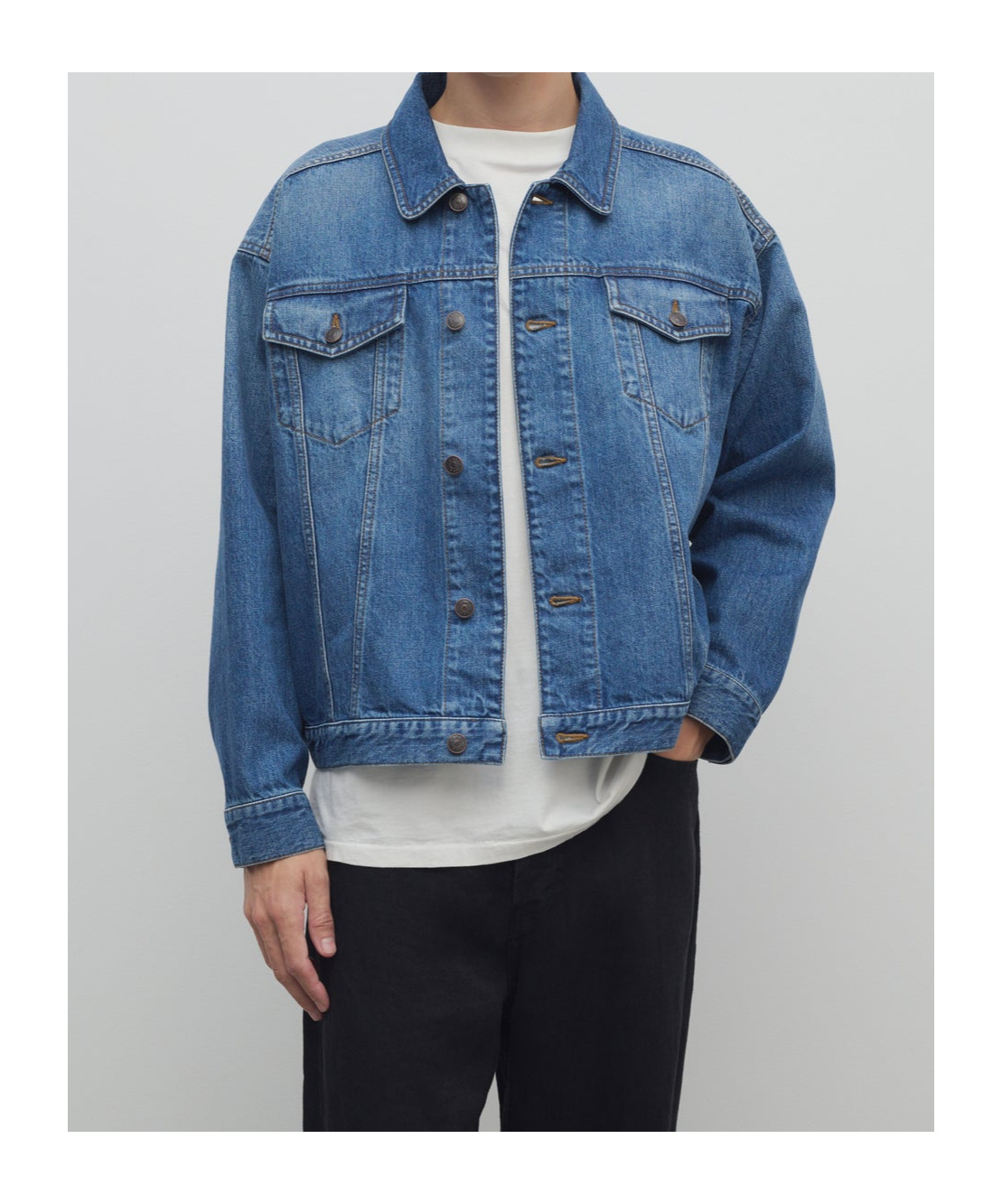The Row Blue Seb Denim Jacket In Blue