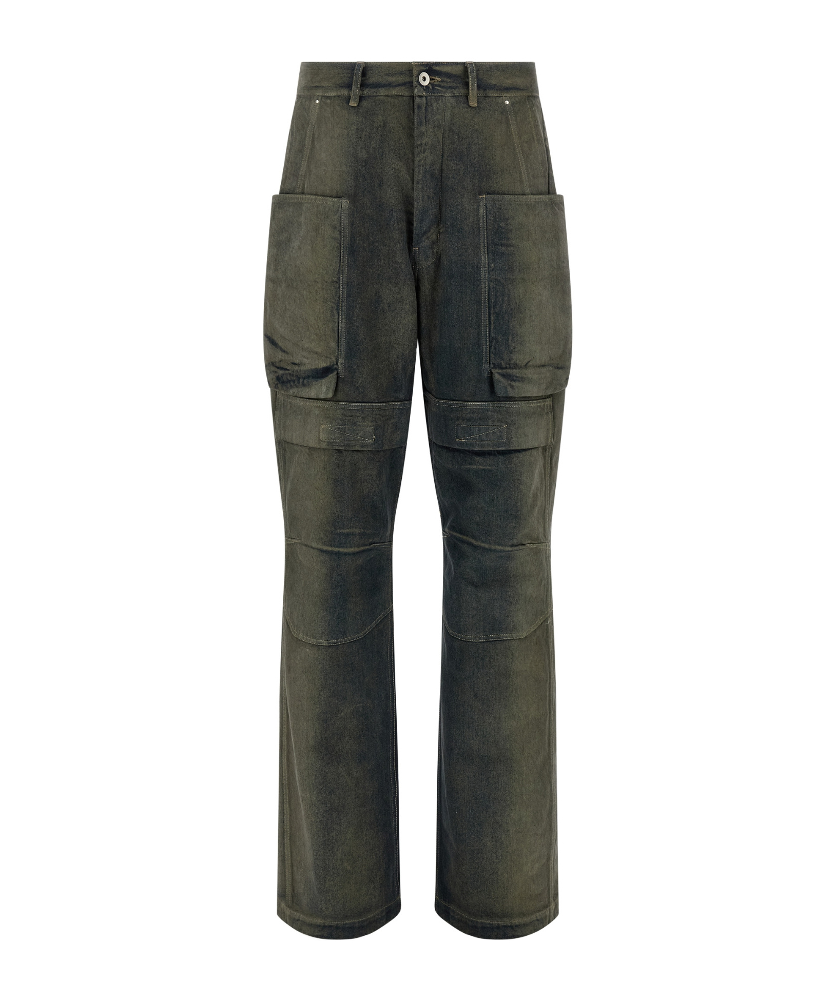 Rick Owens Cargo Pockets Trousers With Belt Loops In Black