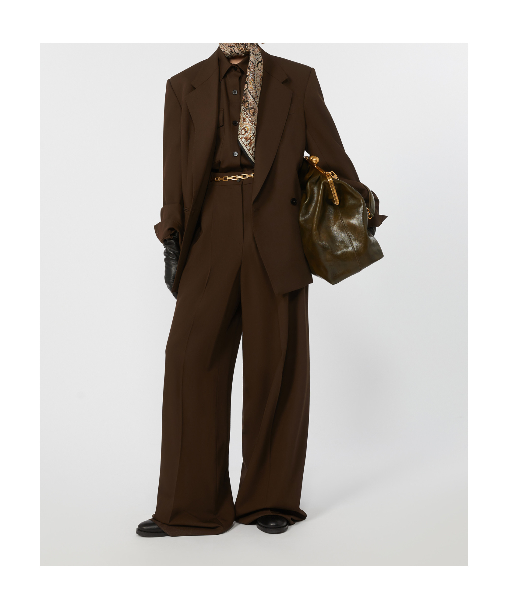 Weekend Max Mara Long-sleeved Suit Jacket In Brown