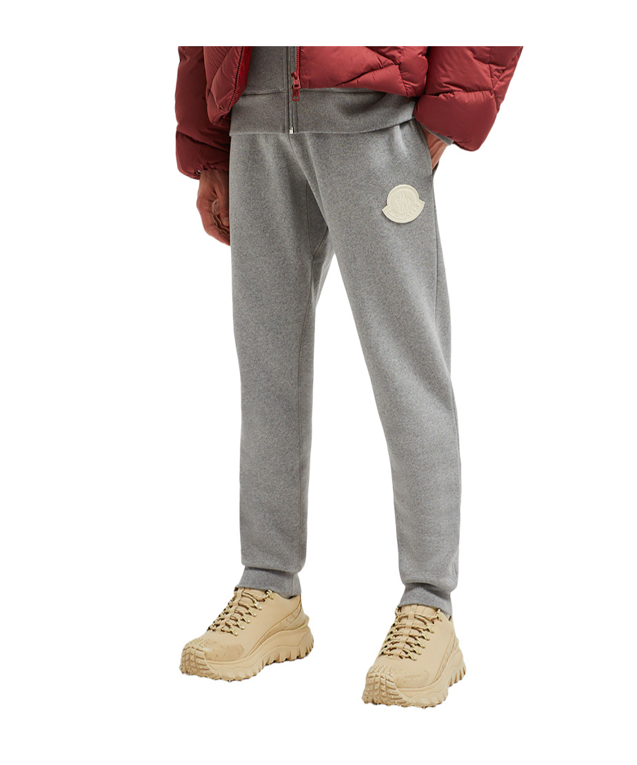 Moncler Elastic Waist Sweatpants In Gray