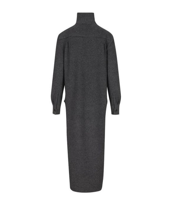 Givenchy Turtleneck Long-back Wool-cashmere Sweater In Black