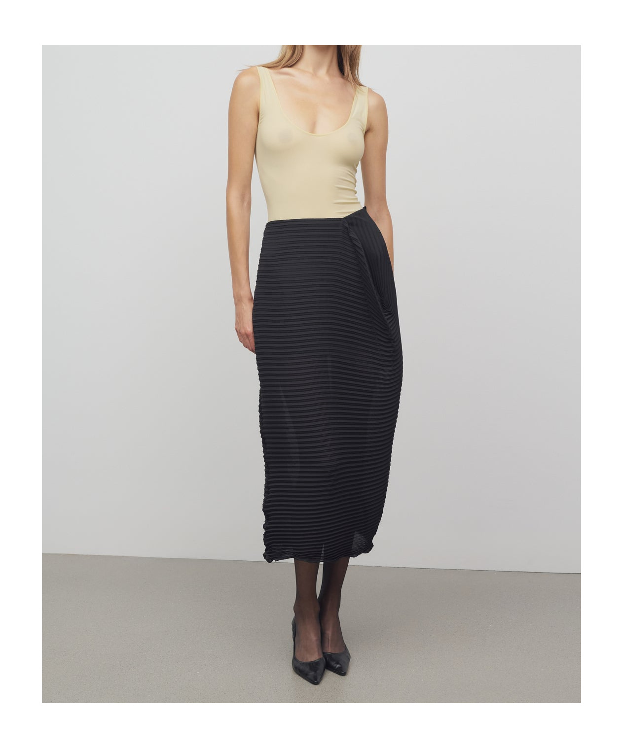 The Row Asymmetrical Skirt In Black