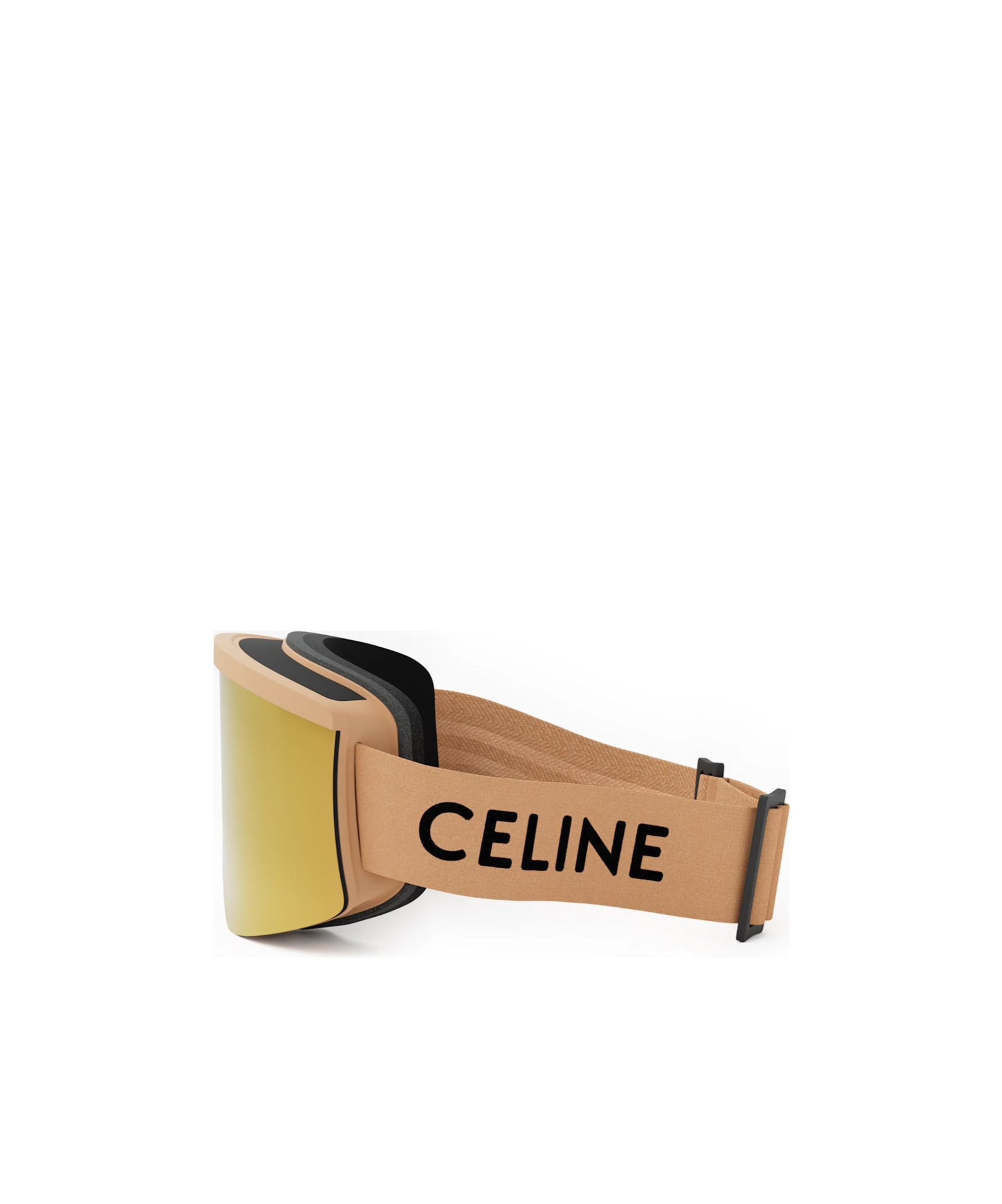 Celine Monochrome Logo-print Ski Goggles In Yellow