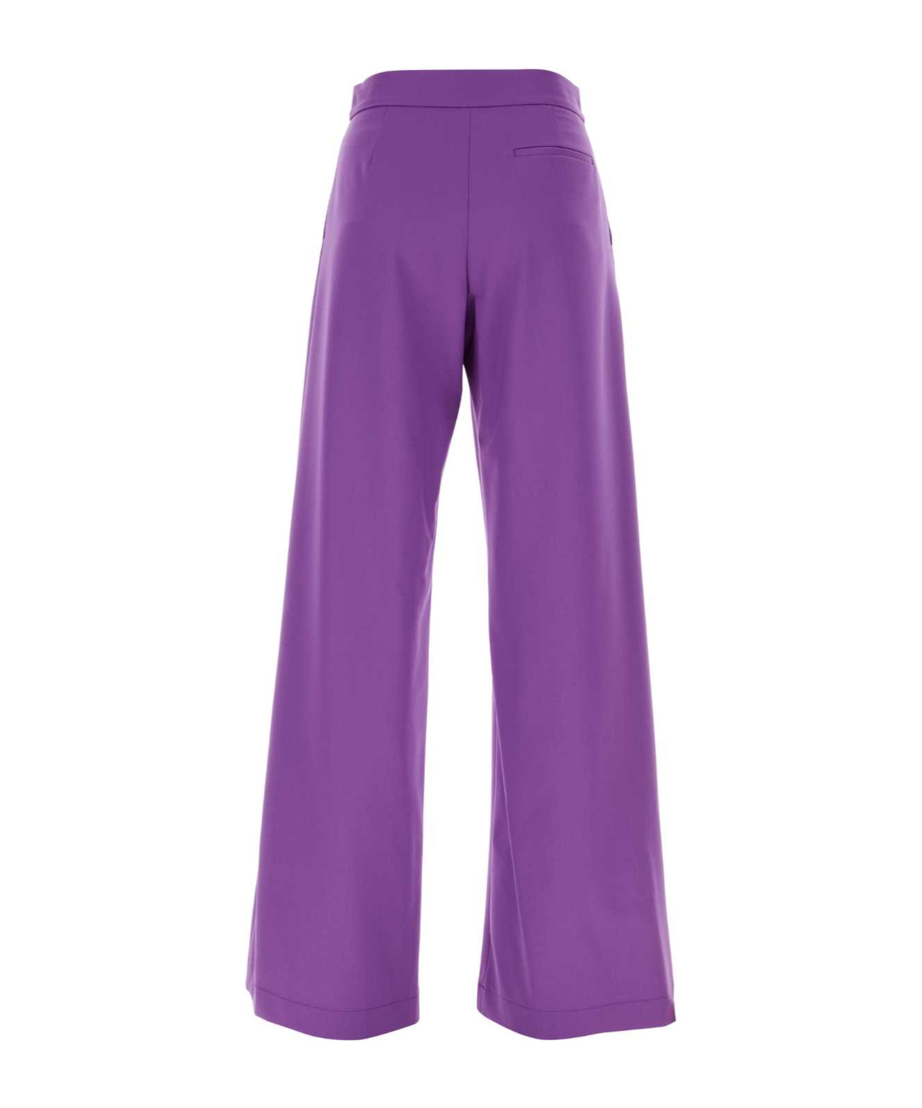 Msgm High-waist Wide-leg Trousers In Purple