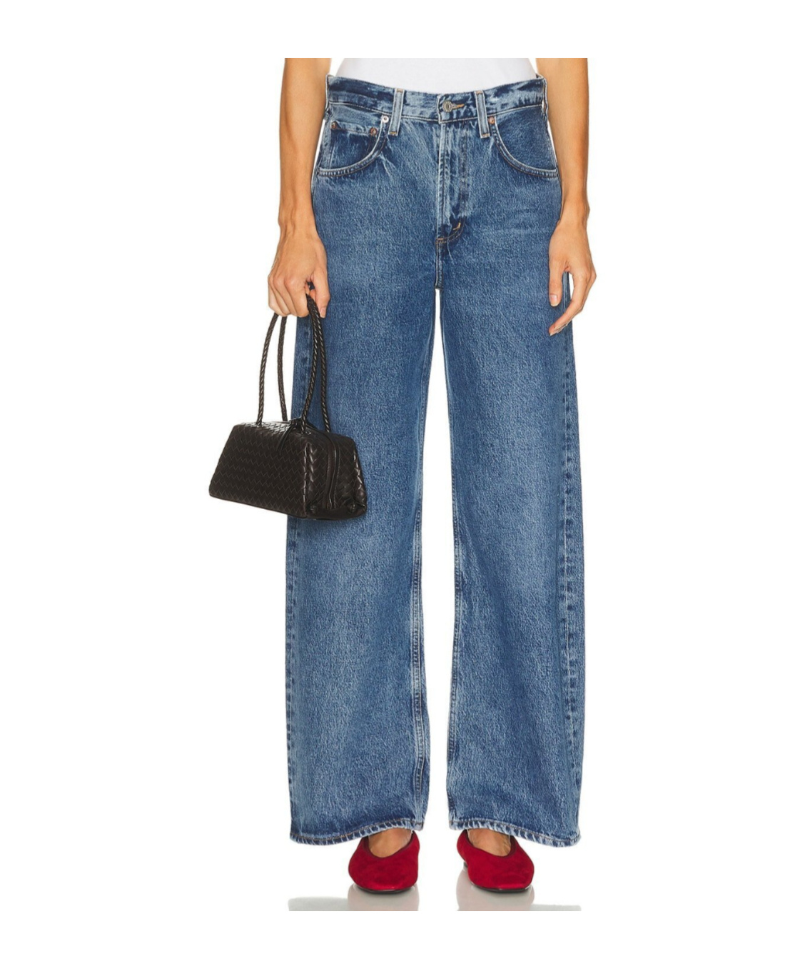 Agolde Low Curve Jeans In Blue