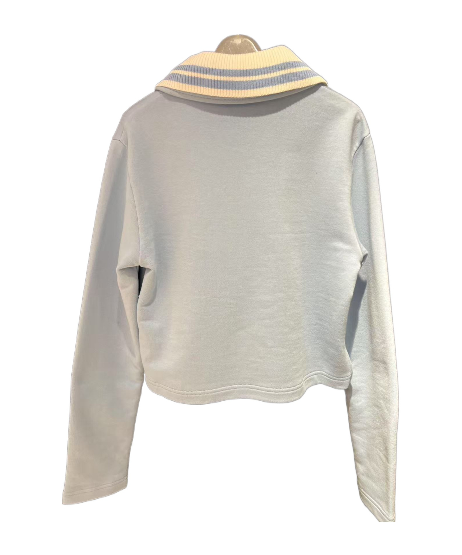 Gucci Long-sleeved Polo Shirt In Gray