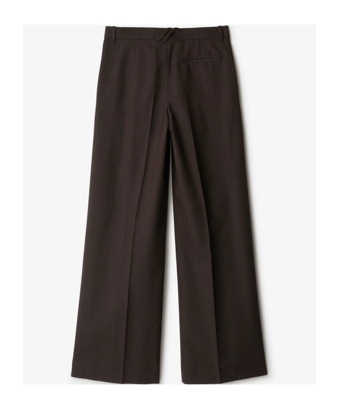 Burberry Pressed-crease Wool Tailored Trousers In Black
