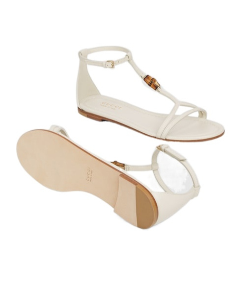 Gucci Women's Sandal With Bamboo Detail In Neutral