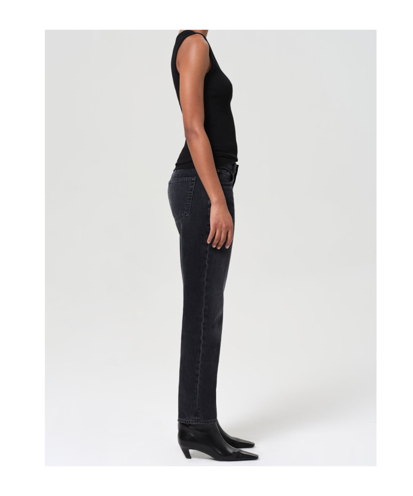 Agolde Straight-leg Jeans In Black