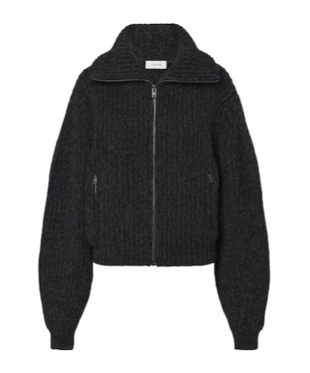 Lemaire Zip-up Cardigan In Black