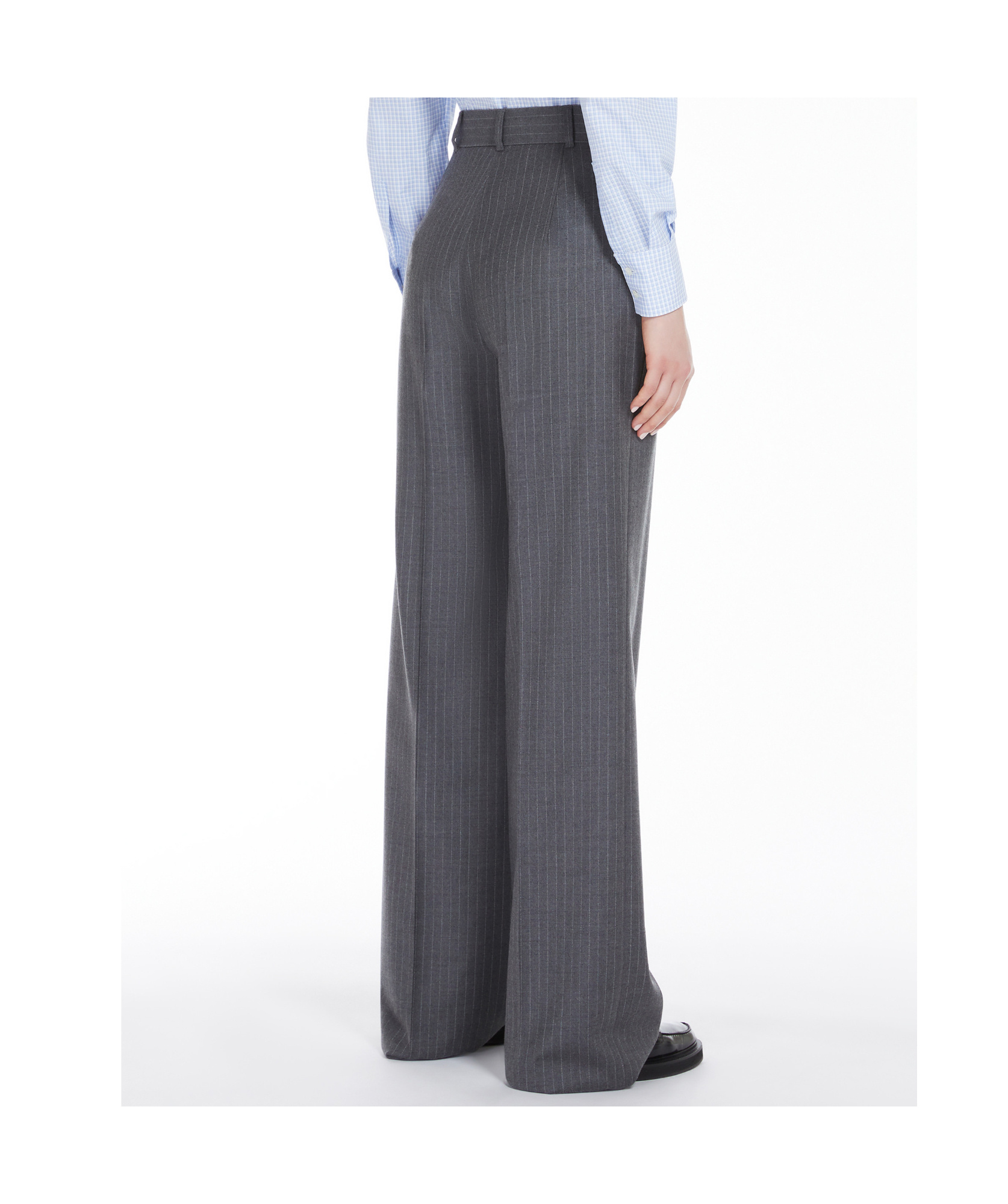 Max Mara Studio Gong Trouser Grey In Gray