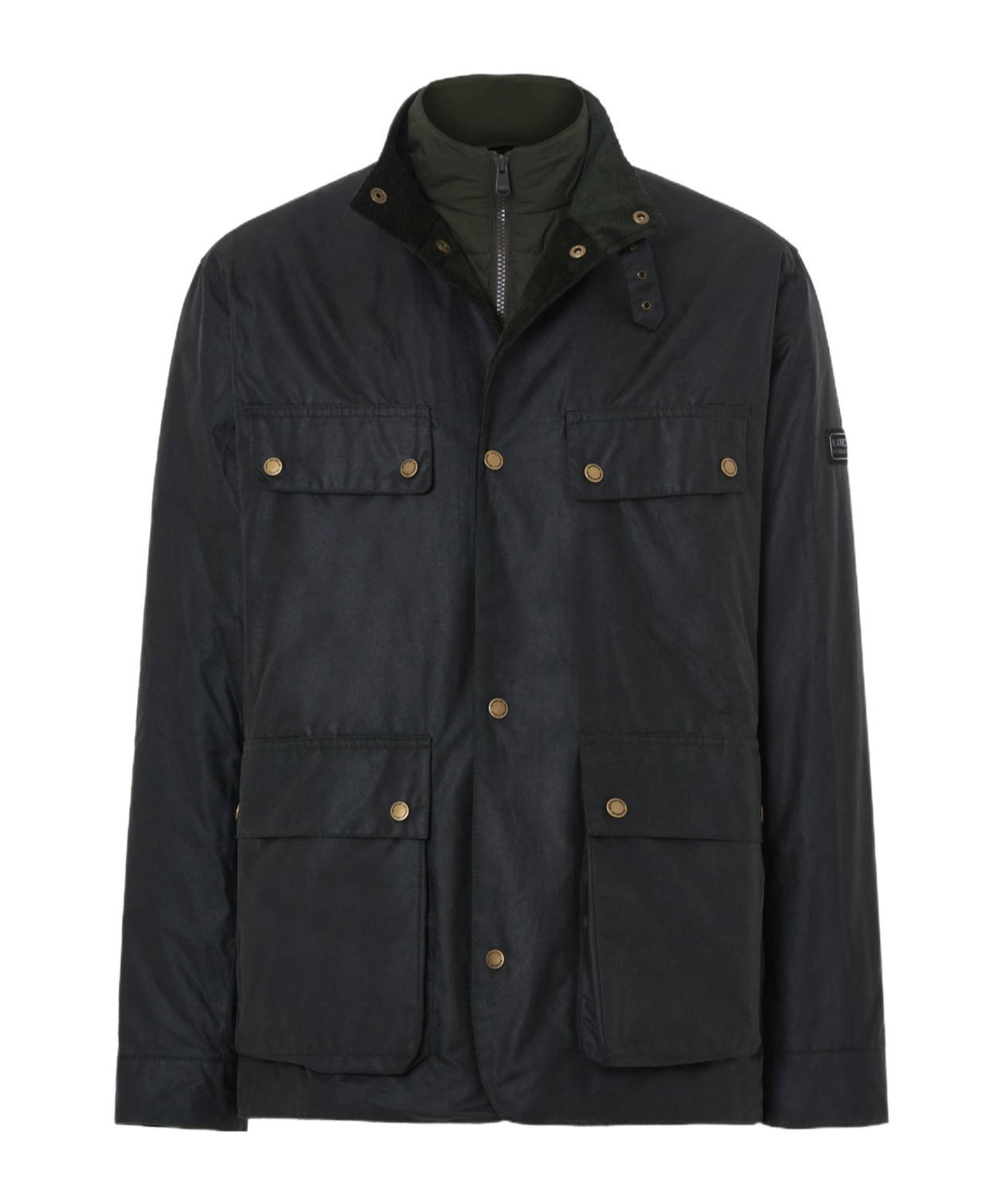 Barbour Button-up Jacket In Black