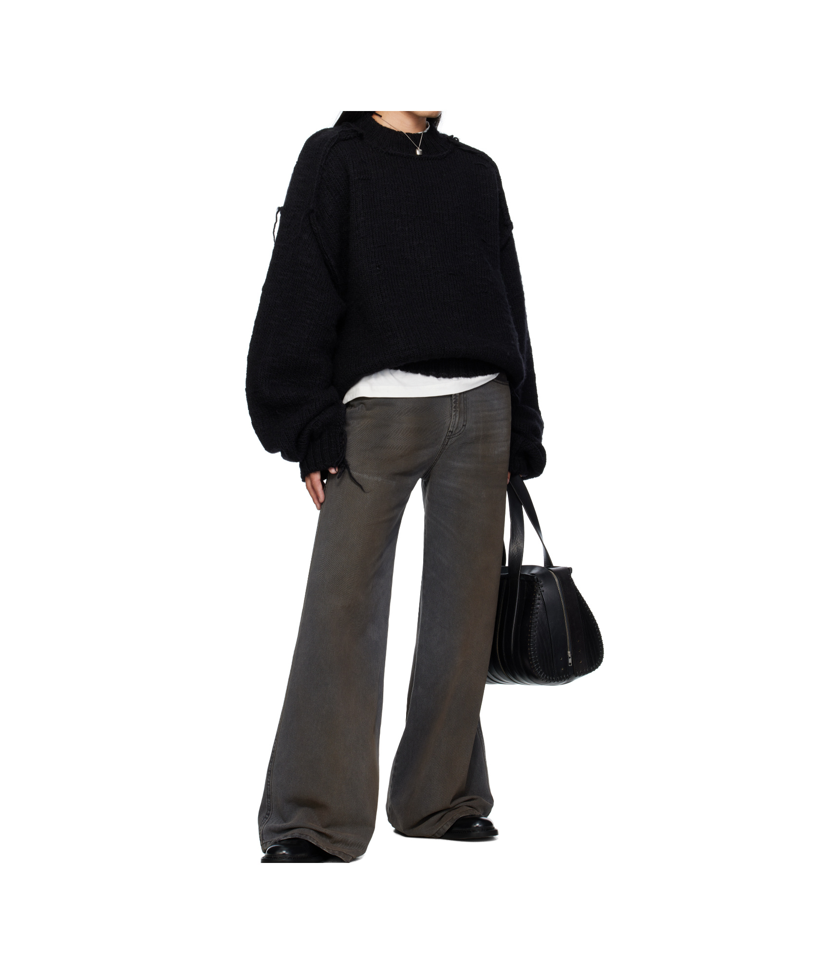 Lu'u Dan Kingpin Knit Sweater In Black