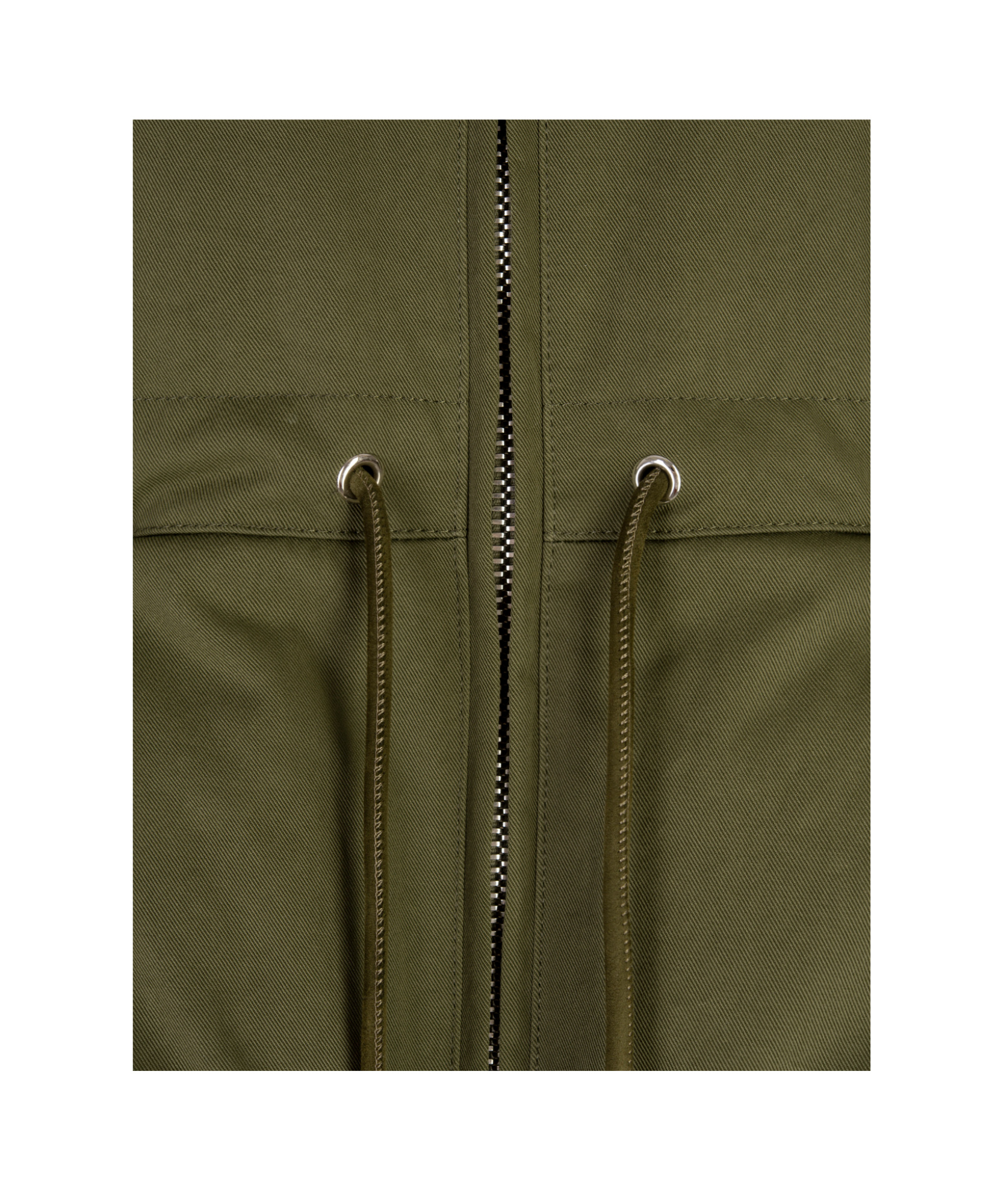 Alexander Mcqueen Relaxed Silhouette Coat With High Collar In Green