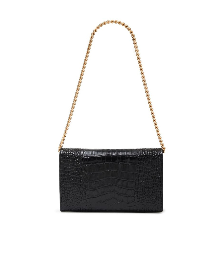 Shop Anine Bing Elly Clutch Bag In Black