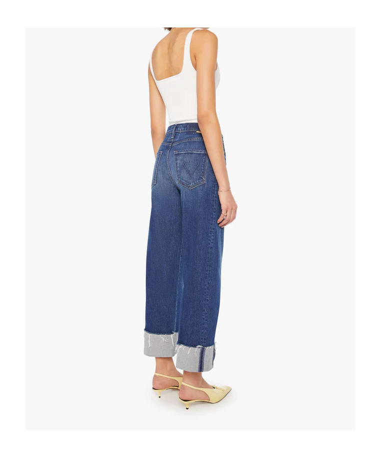 Mother The Half-pipe Ankle Cuff Fray Perfectly Imperfect In Blue