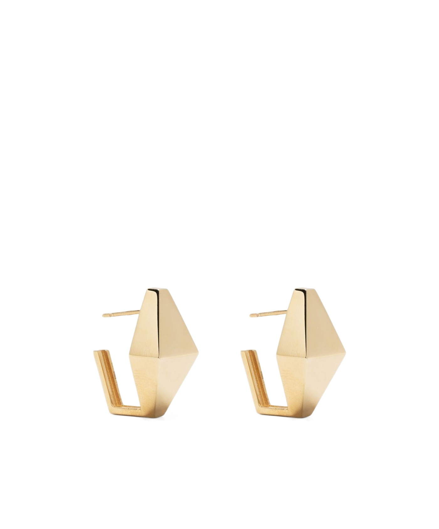 Aliita 9kt Yellow Gold Deco Rombo Earrings