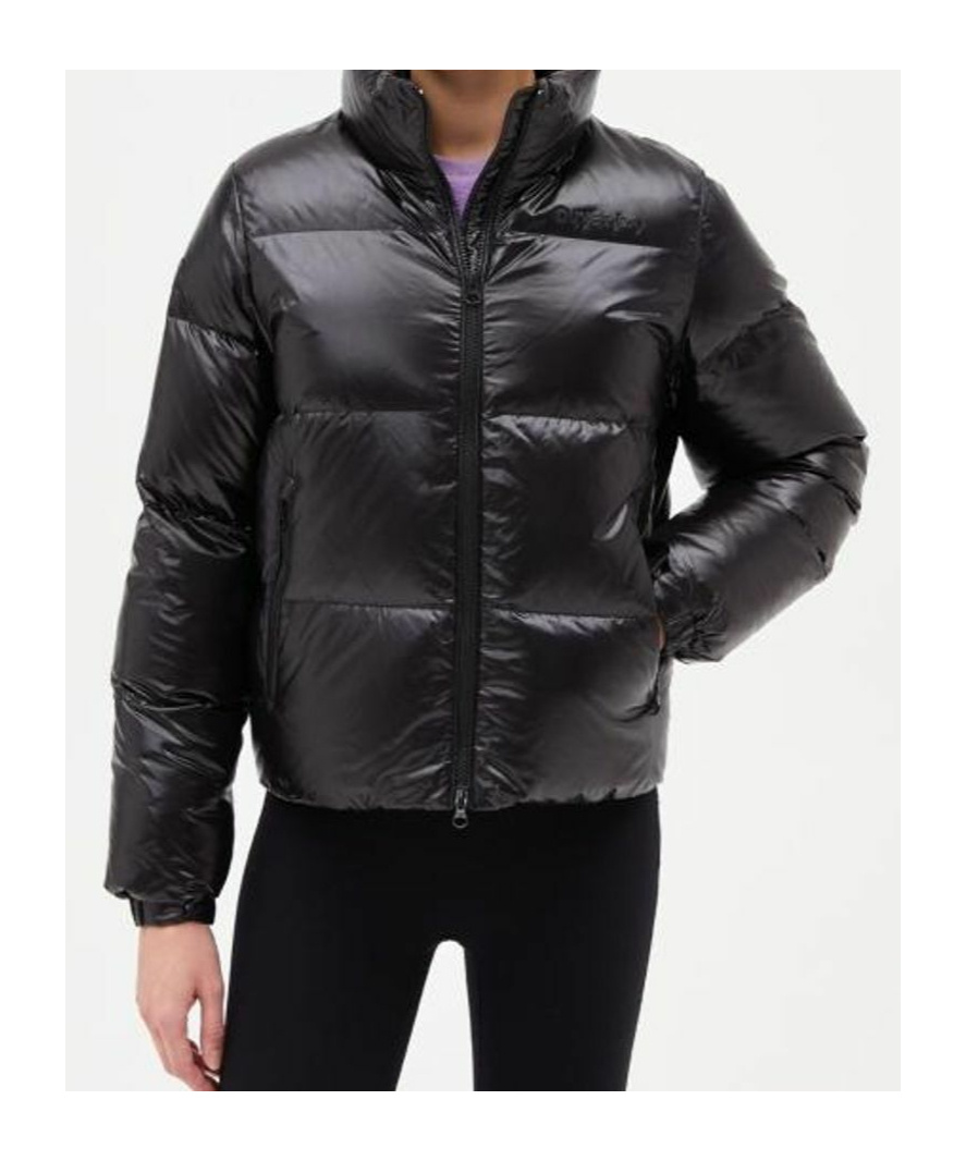Duvetica Long Sleeve Down Jacket In Black