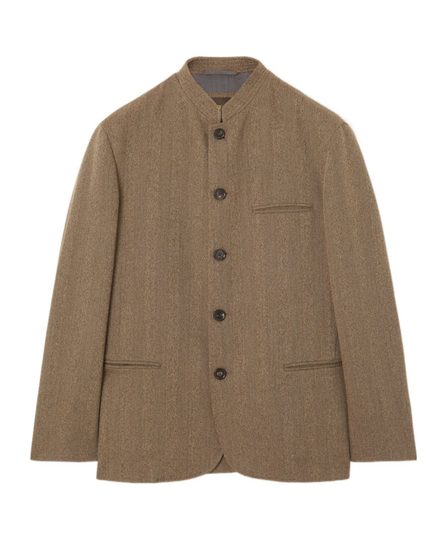 Loro Piana Vienna Long-sleeved Casual Jacket In Brown