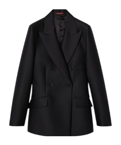 Gucci Wool Silk Gabardine Jacket In Black