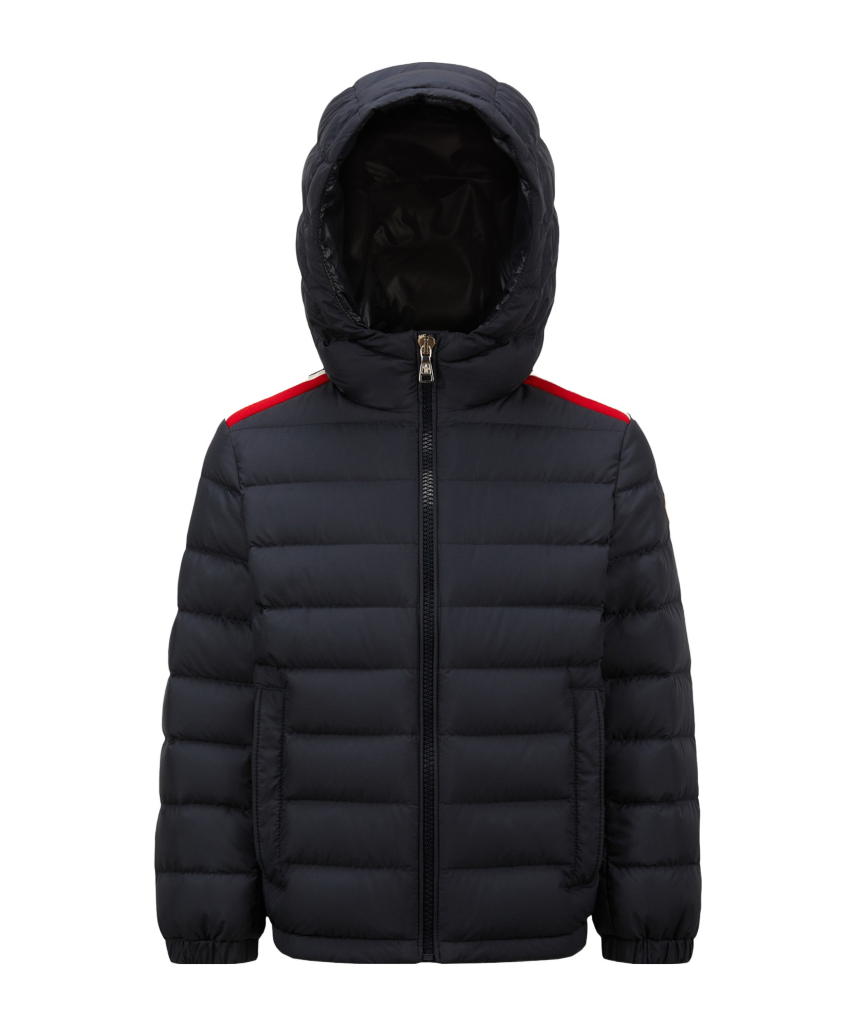 Moncler Long-sleeved Down Jacket In Blue