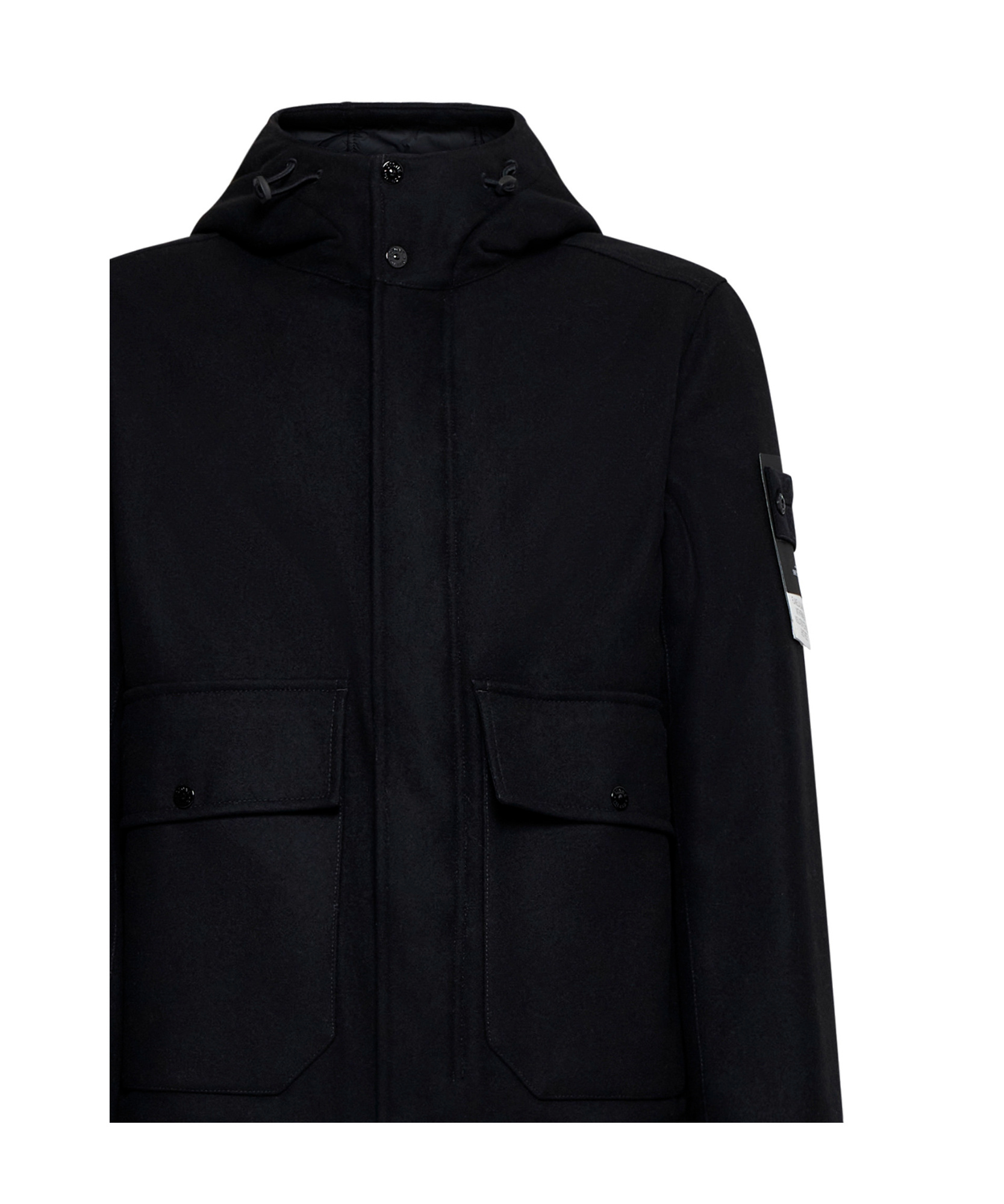 Stone Island Compass-badge Jacket In Black