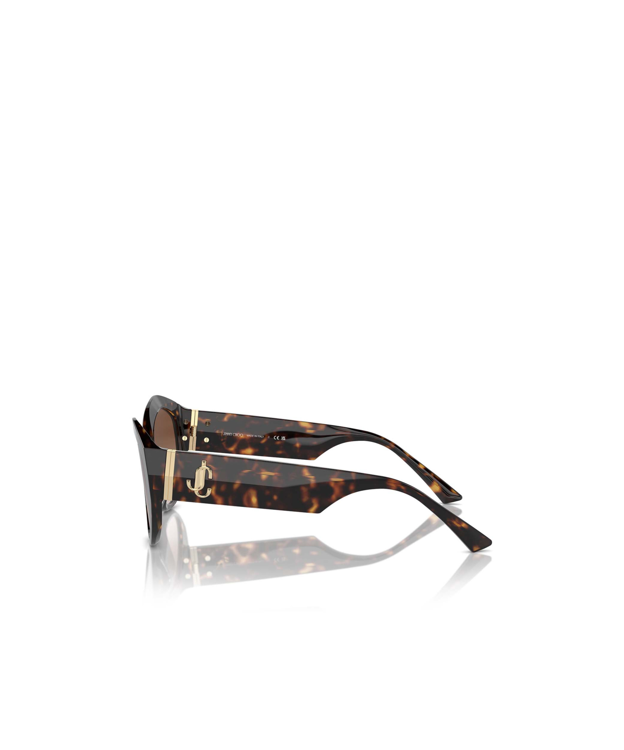 Jimmy Choo Geometric Sunglasses In Brown