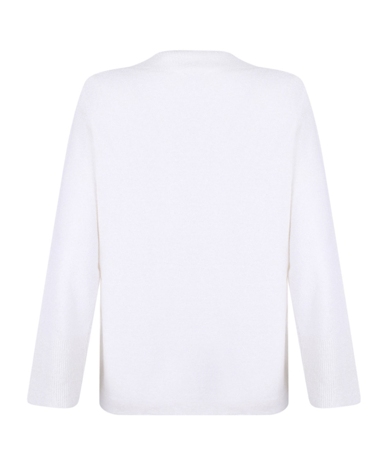 Max Mara Long Sleeve Sweater In White