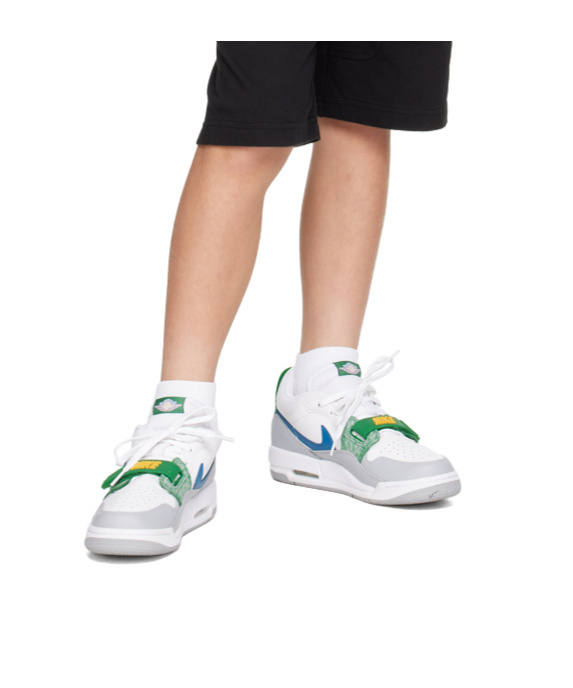 Nike Big Kids White & Gray Air Jordan Legacy 312 Low Sneakers In Big Kids White  Gray