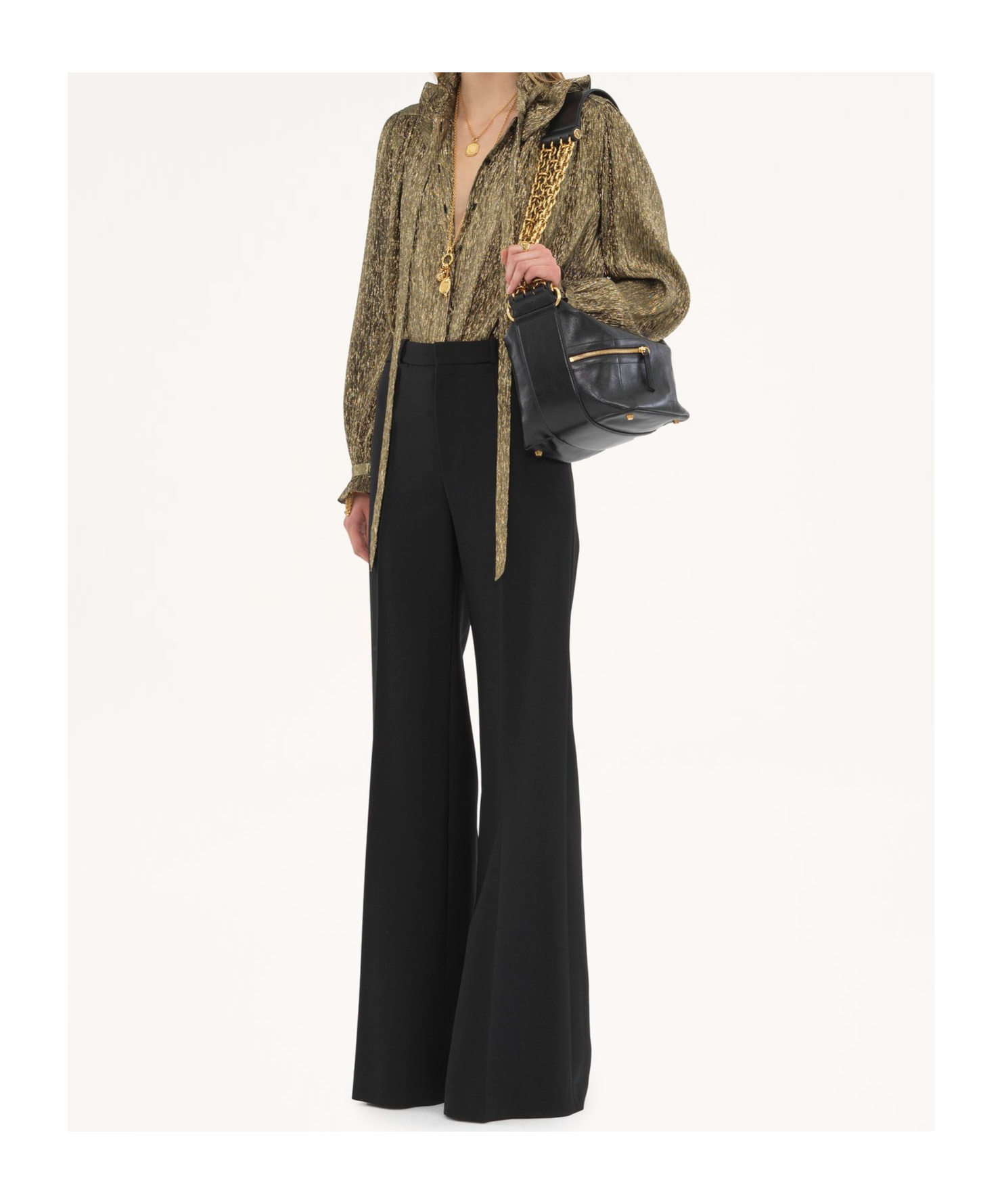 CHLOÉ FLARED TAILORED TROUSERS