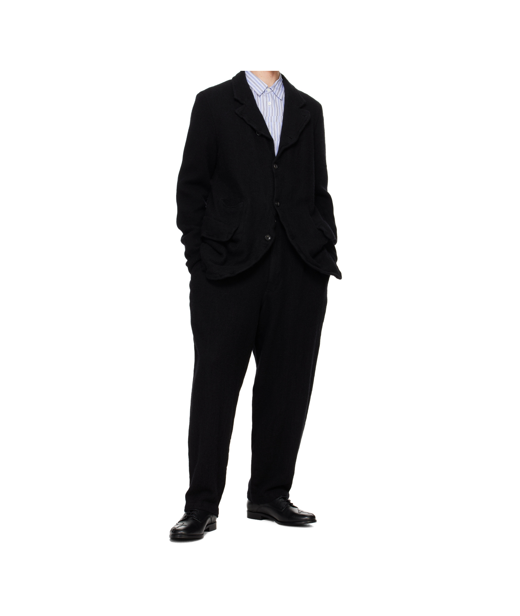 Comme Des Garçons Long-sleeved Suit Jacket In Black