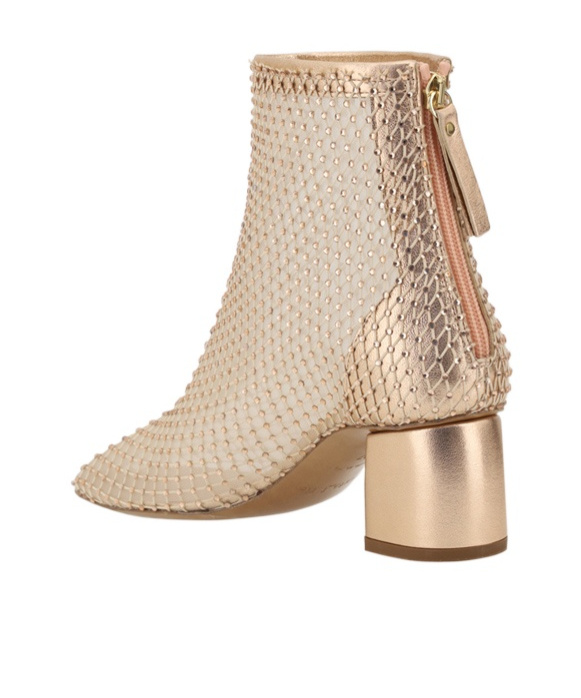 Shop Forte Forte 55mm Mesh Boots In Nude