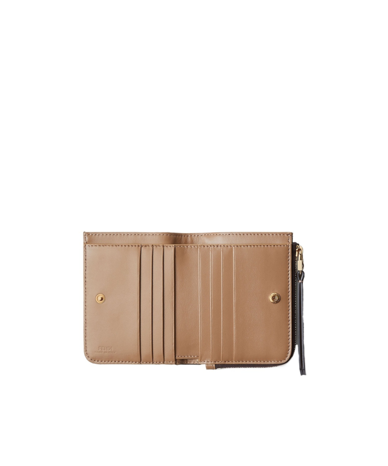 Fendi Small Wallet Sl Zucca Jacqu Wallets Brown In Brown